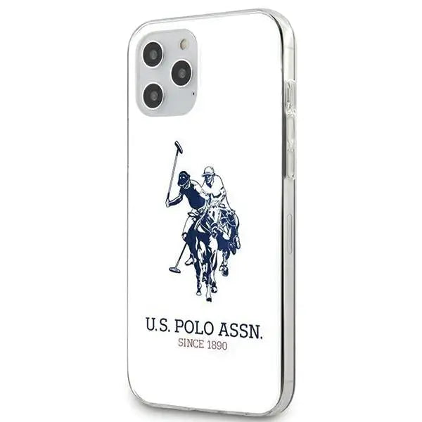 US Polo USHCP12LTPUHRWH iPhone 12 Pro Max 6,7’’ biały/white Shiny Big Logo - Cell phone cases and covers<<<HurtelXML