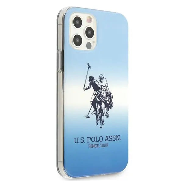 US Polo USHCP12MPCDGBL iPhone 12/12 Pro 6,1’’ niebieski/blue Gradient Collection - Cell phone cases