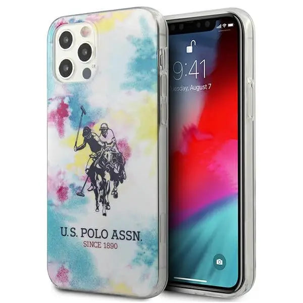 US Polo USHCP12MPCUSML iPhone 12/12 Pro 6,1’’ multicolor Tie & Dye Collection - Cell phone cases and covers<<<HurtelXML