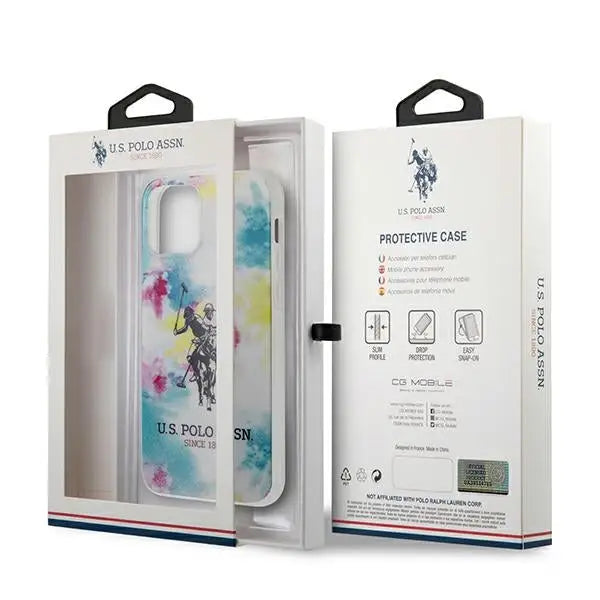 US Polo USHCP12MPCUSML iPhone 12/12 Pro 6,1’’ multicolor Tie & Dye Collection - Cell phone cases and covers<<<HurtelXML