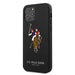 US Polo USHCP12MPUGFLBK iPhone 12/12 Pro 6.1’’ black/black Polo Embroidery Collection - Cell phone cases