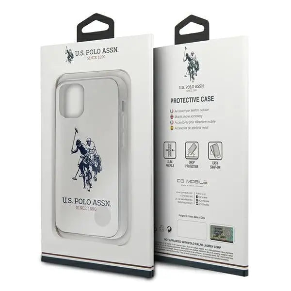 US Polo USHCP12STPUHRWH iPhone 12 mini 5,4’’ biały/white Shiny Big Logo - Cell phone cases and covers<<<HurtelXML