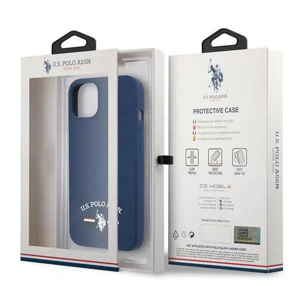 US Polo USHCP13SSFGV iPhone 13 mini 5,4’’ granatowy/navy Silicone Collection - Cell phone cases and covers<<<HurtelXML