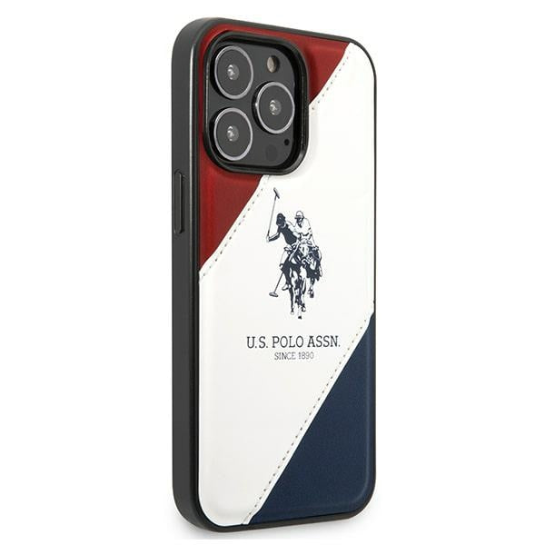 US Polo USHCP14LPSO3 iPhone 14 Pro 6.1’’ white/white Tricolor Embossed - Cell phone cases and covers<<<HurtelXML
