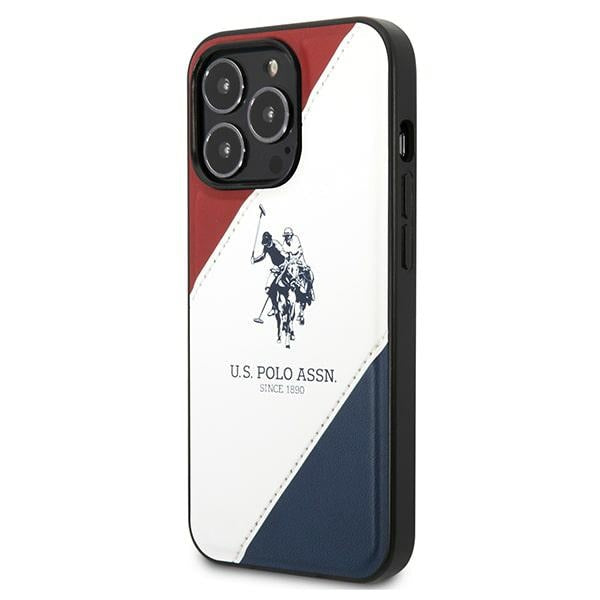 US Polo USHCP14LPSO3 iPhone 14 Pro 6.1’’ white/white Tricolor Embossed - Cell phone cases and covers<<<HurtelXML