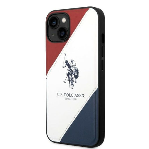 US Polo USHCP14SPSO3 iPhone 14 6.1’’ white/white Tricolor Embossed - Cell phone cases and covers<<<HurtelXML