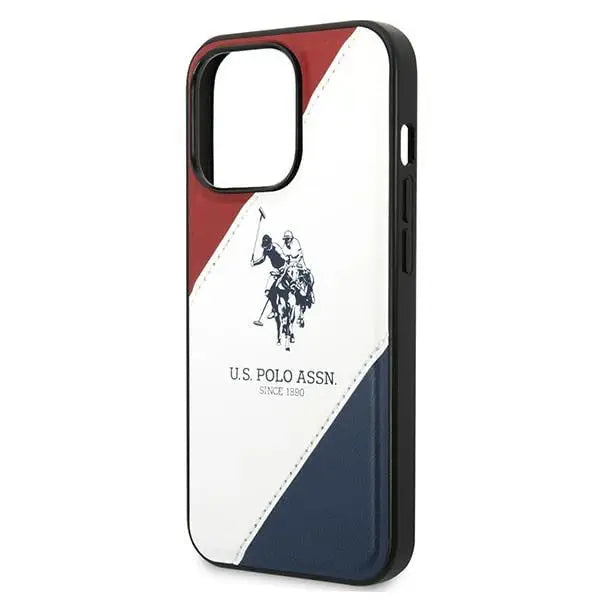 US Polo USHCP14XPSO3 iPhone 14 Pro Max 6.7’’ white/white Tricolor Embossed - Cell phone cases and covers<<<HurtelXML