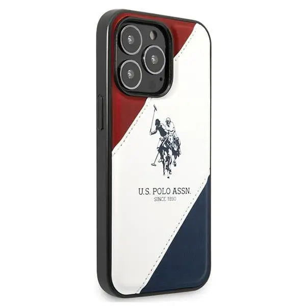 US Polo USHCP14XPSO3 iPhone 14 Pro Max 6.7’’ white/white Tricolor Embossed - Cell phone cases and covers<<<HurtelXML