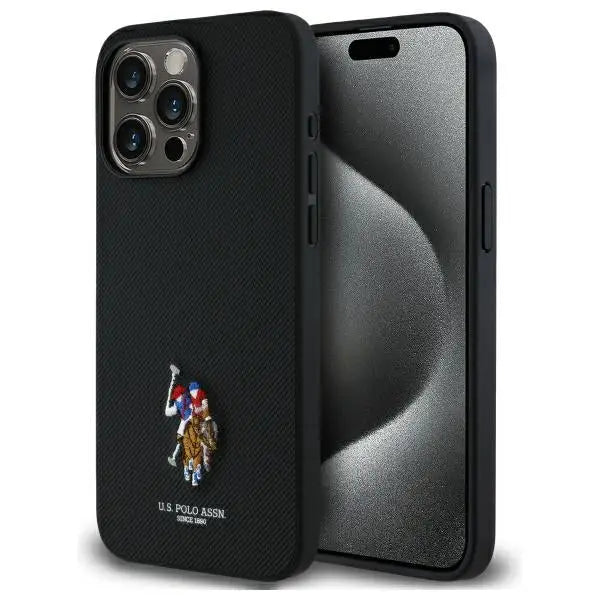 US Polo USHCP15XPEMK iPhone 15 Pro Max 6.7’’ black/black Embroidered DH Color - Cell phone cases and covers<<<HurtelXML