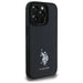 US Polo USHCP15XPGEK iPhone 15 Pro Max 6.7’’ black/black Leather Embroidered DH Color - Cell phone cases