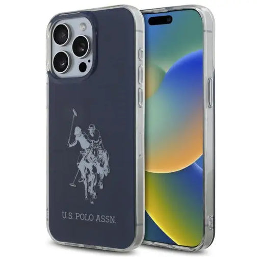 US Polo USHCP15XTPUHRBV iPhone 15 Pro Max 6.7’’ blue/blue Shiny Big Logo - Cell phone cases and covers<<<HurtelXML
