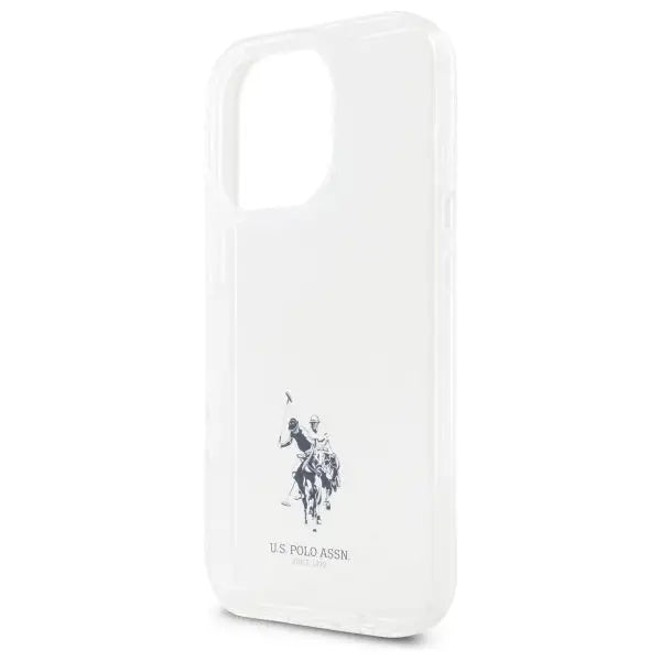 US Polo USHCP15XUSMT iPhone 15 Pro Max 6.7’’ Clear/Transparent IML Printed Double Horse Logo - Cell phone cases