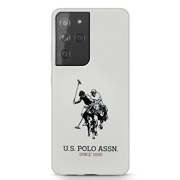 US Polo USHCS21LSLHRWH S21 Ultra G998 biały/white Silicone Logo - Cell phone cases and covers<<<HurtelXML