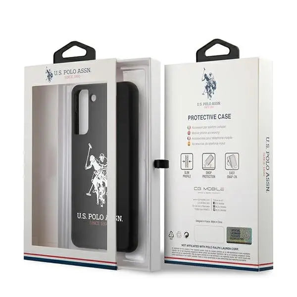 US Polo USHCS21MSLHRBK S21+ G996 czarny/black Silicone Logo - Cell phone cases and covers<<<HurtelXML