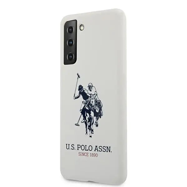 US Polo USHCS21SSLHRWH S21 G991 biały/white Silicone Logo - Cell phone cases and covers<<<HurtelXML