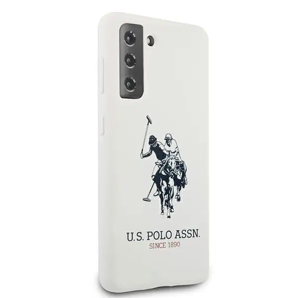 US Polo USHCS21SSLHRWH S21 G991 biały/white Silicone Logo - Cell phone cases and covers<<<HurtelXML