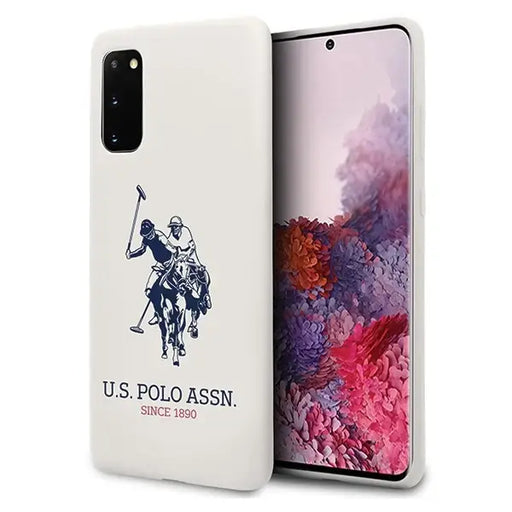 US Polo USHCS62SLHRWH S20 G980 biały/white Silicone Collection - Cell phone cases and covers<<<HurtelXML