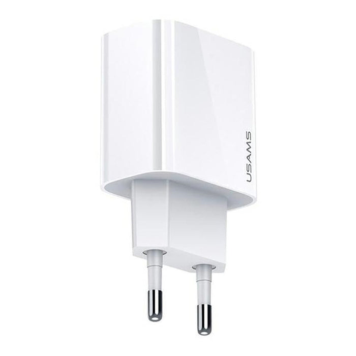 CHARGER 220V USAMS 20W USB-C WHITE CC118 PD 20W