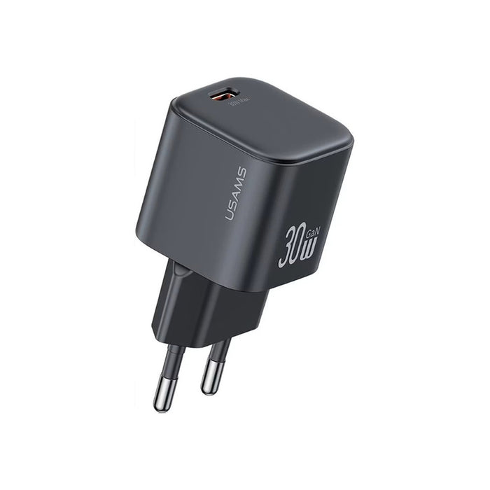 CHARGER 220V USAMS 30W USB-C BLACK CC262 5v/3A 9v/3A 12v/2.5A