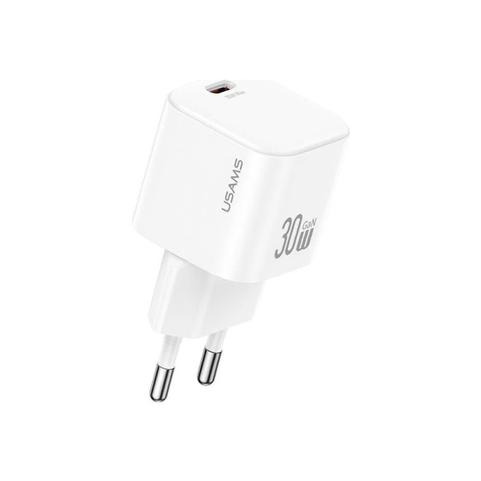 CHARGER 220V USAMS 30W USB-C WHITE CC262 5v/3A 9v/3A 12v/2.5A