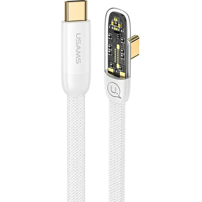 CABLE USAMS 100W TYPE-C FLAT 1.2 m White