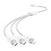 USB 2.0 A to 3-in-1 6A cable Vention CTRWG 1.5M (white) - USB cables<<<Cables<<<IT Accessories<<<InnproXML