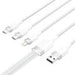 USB 2.0 A to 3in1 3A cable Vention CTPWG 1.5M (white) - USB cables<<<Cables<<<IT Accessories<<<InnproXML