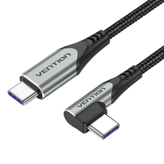 USB 2.0 angle cable Vention TAKHG C to C 5A 1.5m (gray) - USB-C to USB-C<<<USB cables<<<GSM Accessories<<<InnproXML