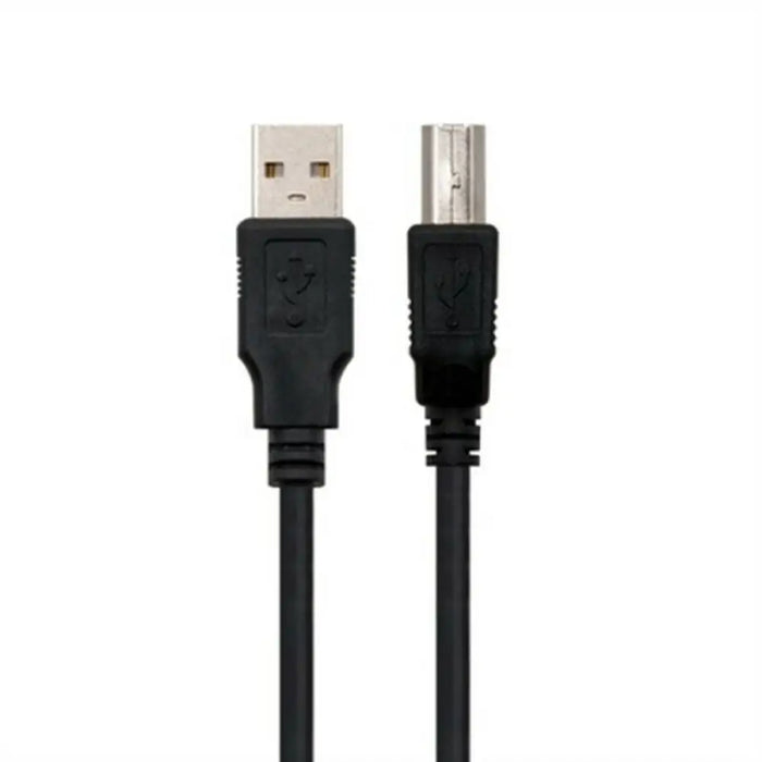 USB 2.0 Cable Ewent EC1003 Black - Електроника Телефони и таблети<<<Компютри| Електроника<<<BigBuy&&&USB зарядни и