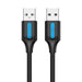 USB 2.0 cable Vention COJBC 2A 0.25m Black PVC - USB cables<<<Cables<<<IT Accessories<<<InnproXML