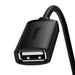 USB 2.0 Extension cable Baseus male to female AirJoy Series 0.5m (black) - USB cables<<<Cables<<<IT
