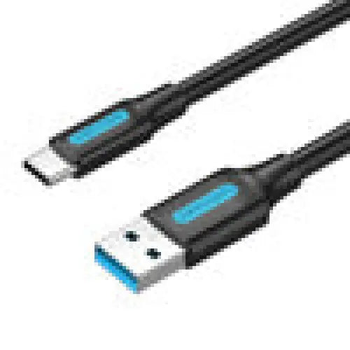 USB 3.0 A to USB-C Cable Vention COZBG 3A 1.5m Black PVC - USB to USB-C<<<USB cables<<<GSM Accessories<<<InnproXML