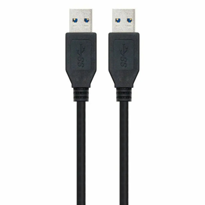USB 3.0 A to USB A Cable NANOCABLE 10.01.1002-BK Black 2 m - Компютър Кабели и адаптери<<<Компютри|