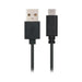 USB A to USB C Cable NANOCABLE 10.01.210 Black - Компютър Кабели и адаптери<<<Компютри| Електроника<<<BigBuy&&&USB
