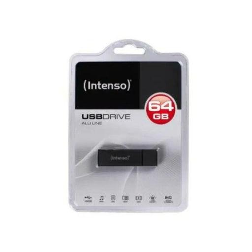 USB and Micro USB Memory Stick INTENSO ALU LINE 64 GB Anthracite 64 GB USB stick - Компютър Мрежи и