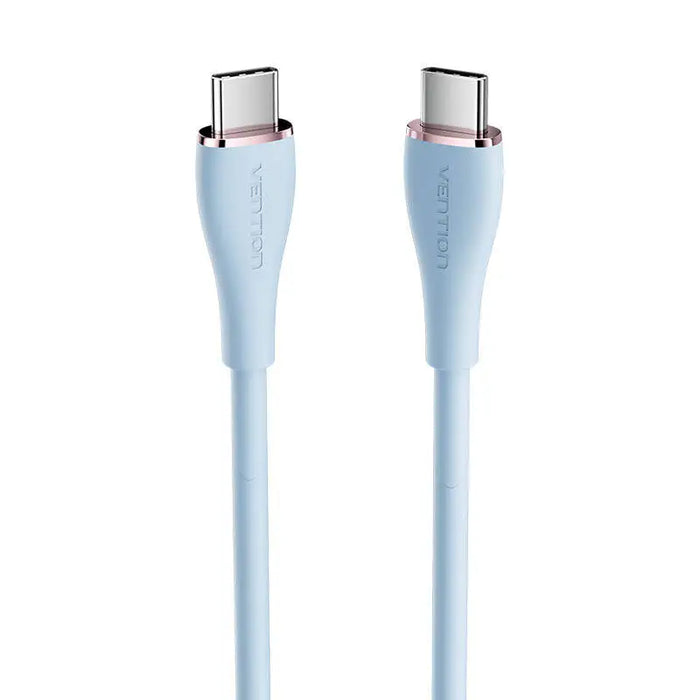 USB-C 2.0 to USB-C Cable Vention TAWSG 1,5m PD 100W Blue Silicone - USB-C to USB-C<<<USB cables<<<GSM