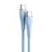 USB-C 2.0 to USB-C Cable Vention TAWSG 1,5m PD 100W Blue Silicone - USB-C to USB-C<<<USB cables<<<GSM