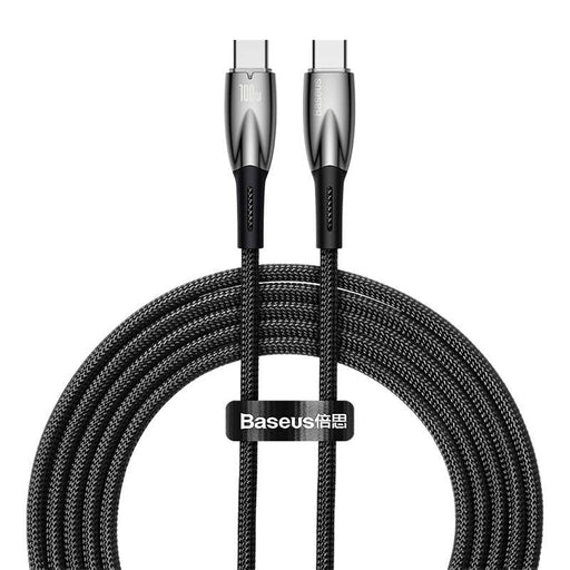 USB-C cable for USB-C Baseus Glimmer Series 100W 2m (Black) - USB-C to USB-C<<<USB cables<<<GSM