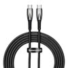 USB-C cable for USB-C Baseus Glimmer Series 100W 2m (Black) - USB-C to USB-C<<<USB cables<<<GSM