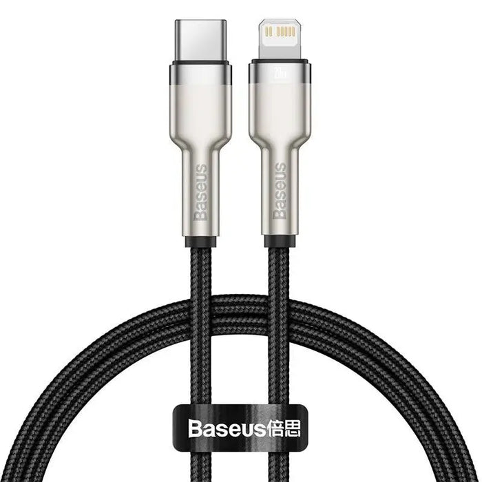 USB-C cable for Lightning Baseus Cafule PD 20W 0,25m (black) - USB-C to Lightning<<<USB cables<<<GSM