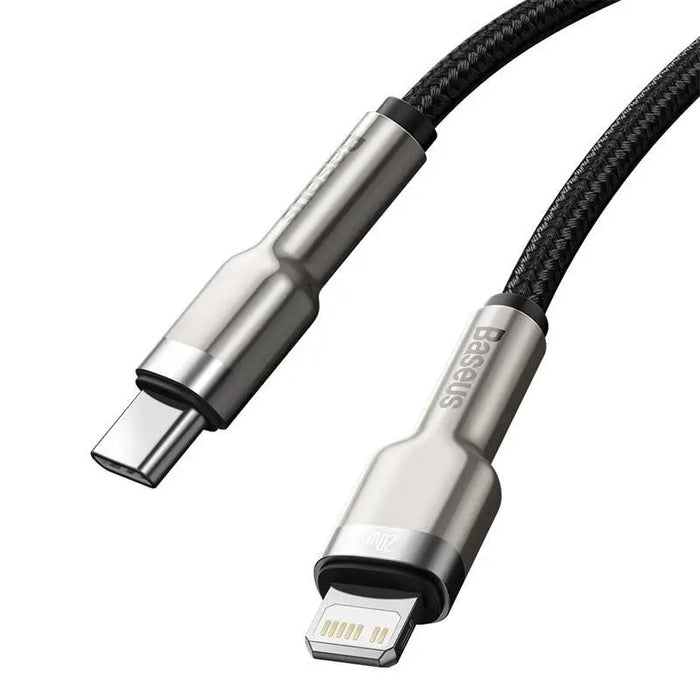 USB-C cable for Lightning Baseus Cafule PD 20W 0,25m (black) - USB-C to Lightning<<<USB cables<<<GSM