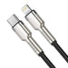 USB-C cable for Lightning Baseus Cafule PD 20W 0,25m (black) - USB-C to Lightning<<<USB cables<<<GSM