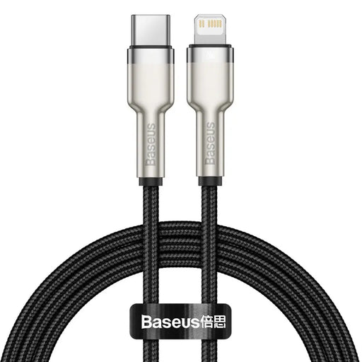 USB-C cable for Lightning Baseus Cafule PD 20W 1m (black) - USB-C to Lightning<<<USB cables<<<GSM