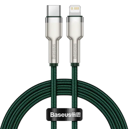 USB-C cable for Lightning Baseus Cafule PD 20W 1m (green) - USB-C to Lightning<<<USB cables<<<GSM