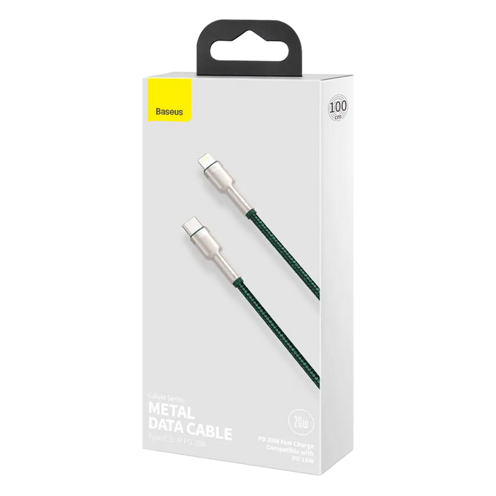 USB-C cable for Lightning Baseus Cafule PD 20W 1m (green) - USB-C to Lightning<<<USB cables<<<GSM