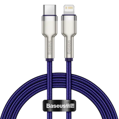 USB-C cable for Lightning Baseus Cafule PD 20W 1m (purple) - USB-C to Lightning<<<USB cables<<<GSM