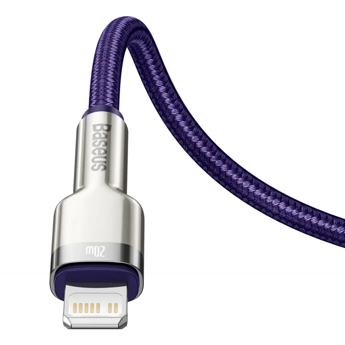 USB-C cable for Lightning Baseus Cafule PD 20W 1m (purple) - USB-C to Lightning<<<USB cables<<<GSM