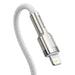 USB-C cable for Lightning Baseus Cafule PD 20W 1m (white) - USB-C to Lightning<<<USB cables<<<GSM