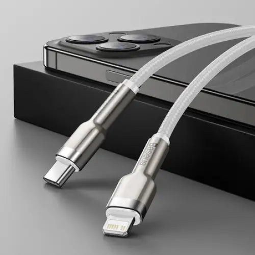 USB-C cable for Lightning Baseus Cafule PD 20W 1m (white) - USB-C to Lightning<<<USB cables<<<GSM