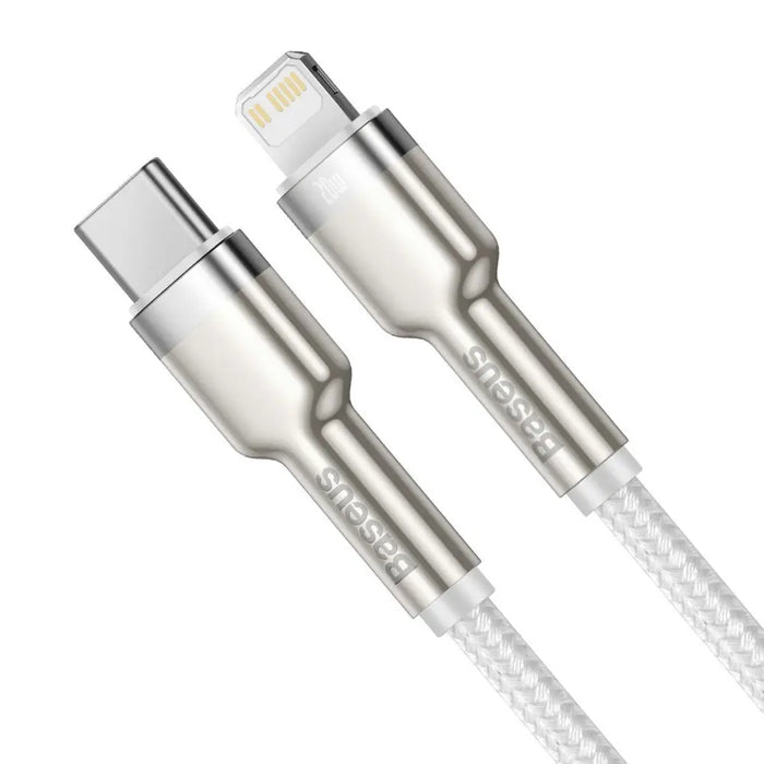 USB-C cable for Lightning Baseus Cafule PD 20W 1m (white) - USB-C to Lightning<<<USB cables<<<GSM